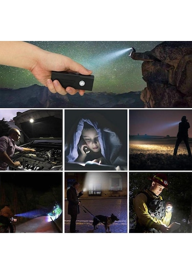 Havana 1000 Lümen Usb Şarjlı Bisiklet Ön Far Işık Fener Siyah