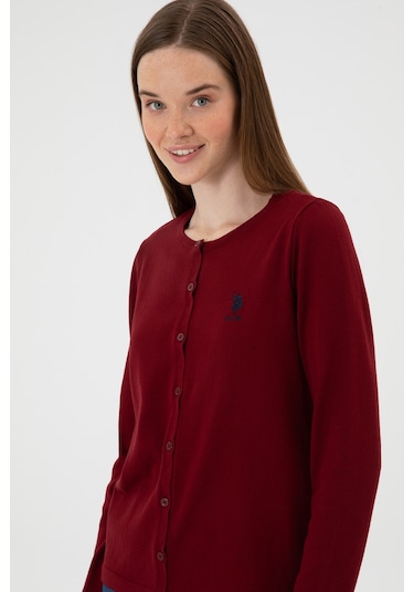 U.s. Polo Assn. Kadın Bordo Hırka Triko 50313624-vr014 Bordo