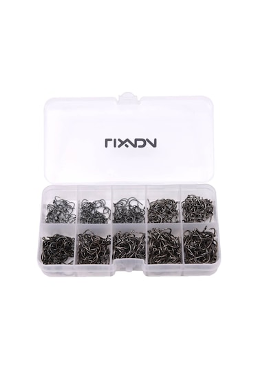 Lixada-500 Adet Karbon Çelik Balıkçılık Kanca 3 -12