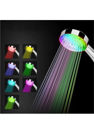 Geekyou Banyo Duşu, Led Otomatik Renk Değiştirme, Su Akışı İle Çalışan, Yüksek Basınçlı, Su Tasarruflu, Negatif İyon Korumalı Duş Başlığı Diğer