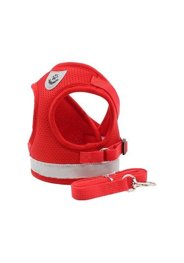 Geeroyoo "yansıtıcı Köpek Yeleği - Çekmeyi Önleyen, Ayarlanabilir, Nefes Alabilen Kumaş, Kedi/köpek/yavru İçin Kırmızı, Xl " Kırmızı