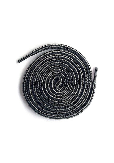 Gri Kırçıllı Yuvarlak Bot Bağcığı Gri