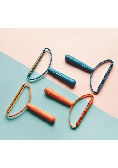 Mini Sökücü Kabarmış Kumaş Halı İçin Yün Ceket Giysi Jilet Fırça Aracı Turuncu