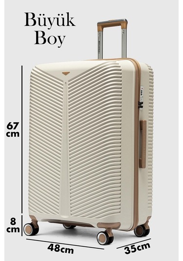 My-pp Bilbao Tekerlekli Kırılmaz Valiz 3'lü Set Bavul Siyah-85