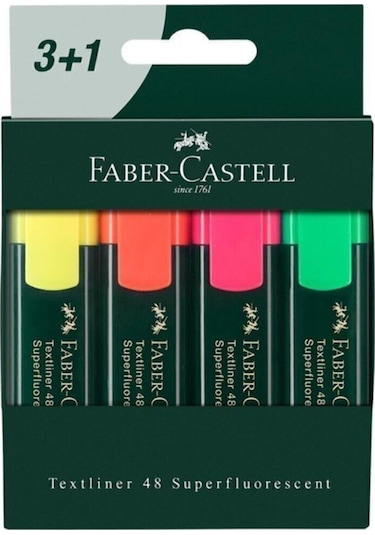 Faber Castell Fosforlu Kalem 3+1 254831 Diğer