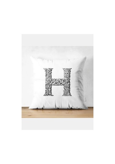 H Harfi Kırlent Kılıfı - H Harfli Yastık Kılıfı Renkli