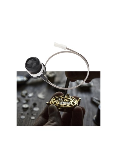 Folinda Saat Tamiri İçin 5x Büyütec, Başlıklı Gözlük, Ellerden Bağımsız, Hafif Ve Dayanıklı, Saatçi Gereci