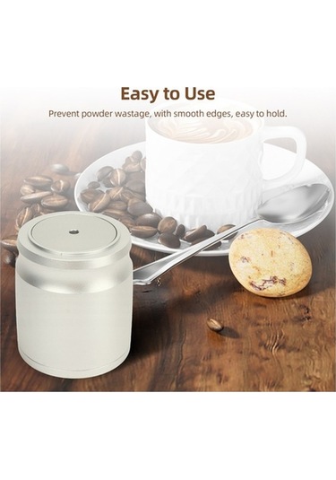 Pazly 58mm Alüminyum Alaşımlı Kahve Tozu Seçici Dozaj Halkası Gümüş Renk Gümüş