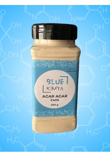 Bitkisel Jelatin 300 Gr - Agar Agar E406 Gıda Kalite - Kolay Ku