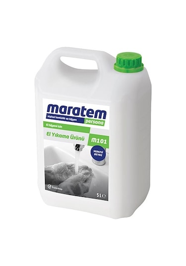 Maratem M101 Sedefli Beyaz El Yıkama Sabunu 5 L
