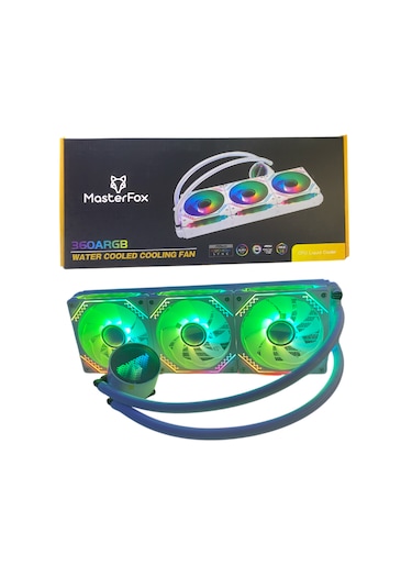 360 mm Masterfox ARGB Sıvı Soğutma Beyaz