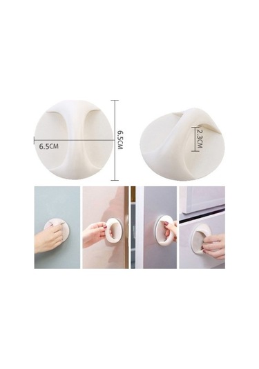 Çok Amaçlı Yapışkanlı Tutacak Kulp 1 Adet 5060 Çok Renkli