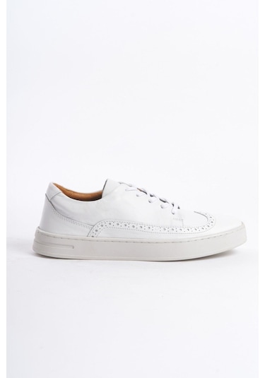 Mubiano Hakiki Deri Erkek Spor Ayakkabı & Sneaker Beyaz-mbkry013-b Beyaz