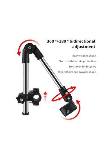 Dianziye Elektrikli Bisiklet Şemsiye Tutucu, Dayanıklı Paslanmaz Çelik, Abs Malzeme, Dağ Bisikleti Yolları İçin, Güneş Ve Yağmur Koruması