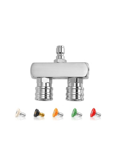 Reedark 5000 Psı Çift Basınçlı Yıkama Nozulu, 5 Püskürtme Ucu İle Hızlı Bağlantı