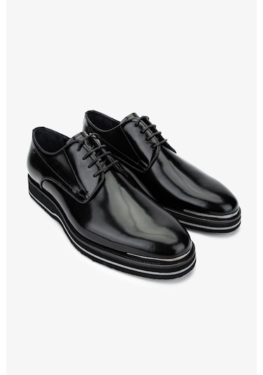 Valmenti Erkek Hakiki Deri Klasik Ayakkabı 383 6260 Erk Ayk Sk24-25 Sıyah Mat Acma SIYAH ACMA