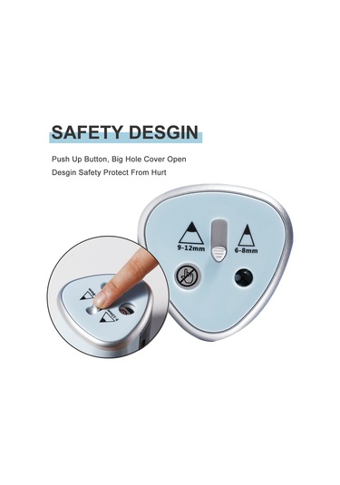 Ruicoo Otomatik Çift Delikli Güneş Sistemi Kalem Kesici - Öğrenci Ve Sanatçılar İçin Dayanıklı Gümüş