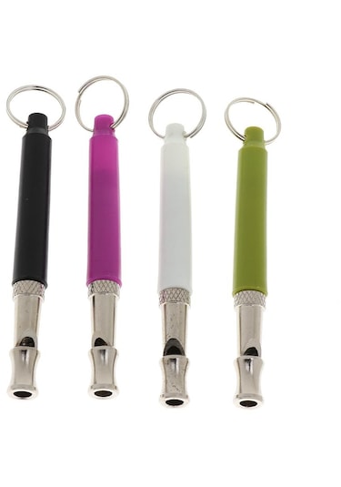 Homyl 2 Adet Evcil Köpek Ultrasonik Eğitim Islık Siyah