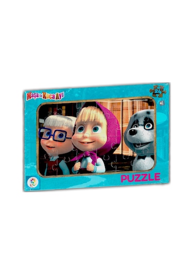 Maşa Ile Koca Ayı 2'Li Frame Puzzle/Yapboz (24+48 Parça)