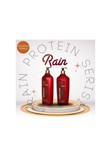 Rain Protein Saç Kremi 800 ML + Protein Şampuan 800 ML