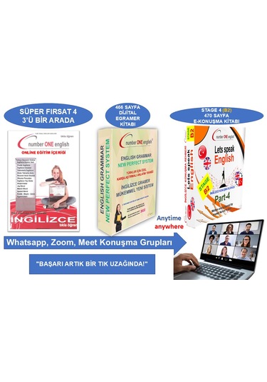E - Gramer Kitabı + B2 - Ekonuşma Rehberi - Online Eğitim + Konuşma Grubu