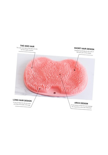 Kosona Tpr Banyo Paspası, Kaymazsız Suction Tabanca, Ayak Ve Sırtı Temizleyici, Masajcı Fonksiyonu, 3 Adet Paket Diğer