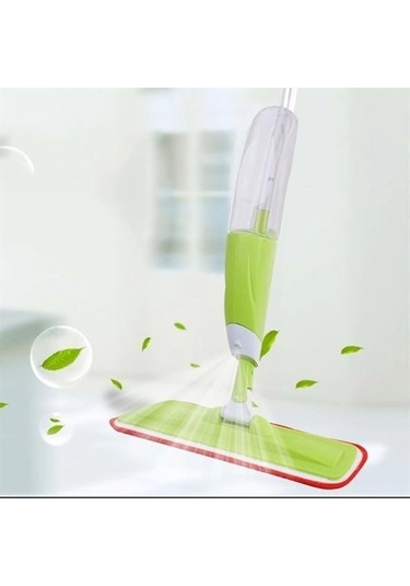 Büro Ev Ofis Yazlık Hijyeni İçin Döner Başlı Hazneli Spreyli Parke Ahşap Fayans Temizler Mop