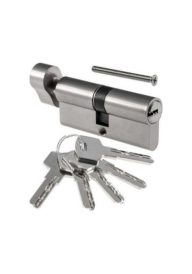 Prestigegoods Sx004 Hırsızlığa Karşı Kapı Kilidi Silindiri Avrupa Standardı Kabak Deliği 70/80/90mm Tek/çift Açılış Gümüş Gümüş