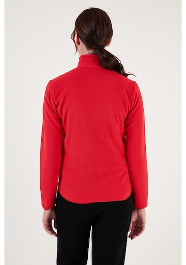 Lela Slim Fit Anti-Pilling Tüylenme Yapmayan Fermuarlı Cepli Hırka Bayan Polar 5907002 Kırmızı Lela Slim Fit Anti-Pilling Tüylenme Yapmayan Fermuarlı Cepli Hırka Bayan Polar 5907002 Kırmızı
