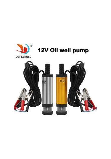 Geeksen 38mm Dc5v/12v/24v Elektrikli Akü Pompa - Dizel Yağ Su Çekici, Dış Filtreli Gümüş Kelepçe Tipi, Renkli Kutuda