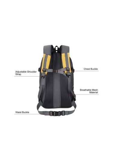 Tongxida 45l Büyük Kapasiteli Su Geçirmez Dağcılık Sırt Çantası Nefes Alabilen Omuz Çantası Kadınlar Ve Erkekler İçin Şeffaf Şeffaf