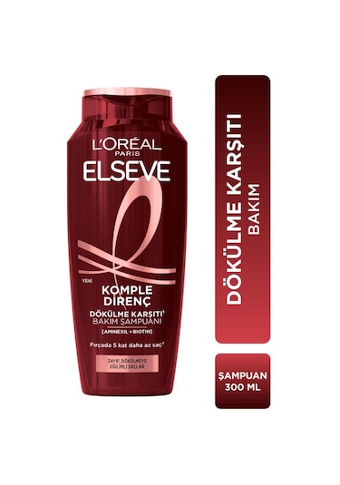 L'Oréal Paris Elseve Komple Direnç Dökülme Karşıtı Bakım Şampuanı 3 x 300 ML