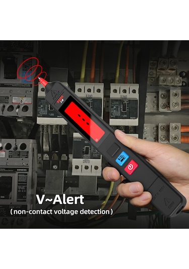 Lemestar Bsıde Dijital Voltaj Test Kalemi - 300v'a Kadar Kaçak Akım Dedektörü, Kablosuz Kontak, Lcd Ekran Ve Alarm Fonksiyonu