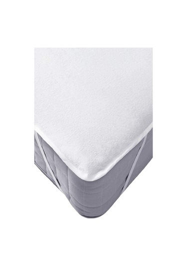 Mycey Bebe Alezi 70x120 Cm Pamuk Sıvı Geçirmez Bebek Alezi Beyaz