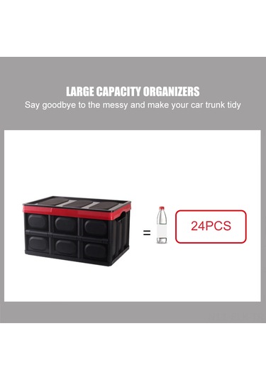 Xindoker Araba Bagajı Düzenleyici 30l Siyah Küçük Boy - Katlanabilir Abs Malzeme - Arabada Evde Kullanım Diğer