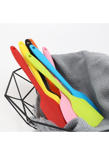 Yeşil Silikon Spatula 1 Adet 8.0ın Küçük Kauçuk Spatula Isıya Dayanıklı Yapışmaz Esnek Kazıyıcılar Karıştırma Pişirme Araçları Mutfak