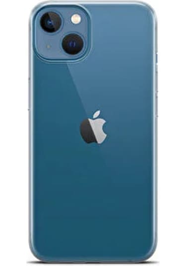 Apple Uyumlu iPhone 13 Arka Kapak Silikon Kılıf Renksiz