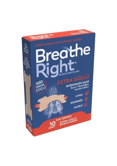 Breathe Right Ekstra Burun Bandı Normal Boy 10'lu