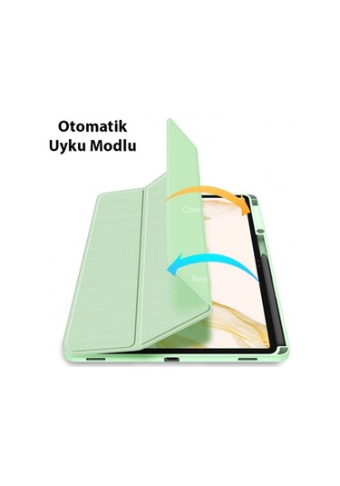 More TR Dux Ducis SM Galaxy Tab S8-S7 Kılıf Toby Series Manyetik Kapaklı Kılıf (X700-X706)-(T870-T875-T876B) - Pembe