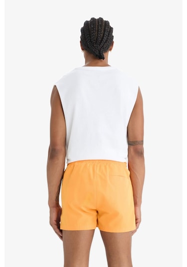 DeFactoFit Andy Baskılı Esnek Dokulu Kısa Boy Sporcu Deniz Şortu B5987AX25HSOG177