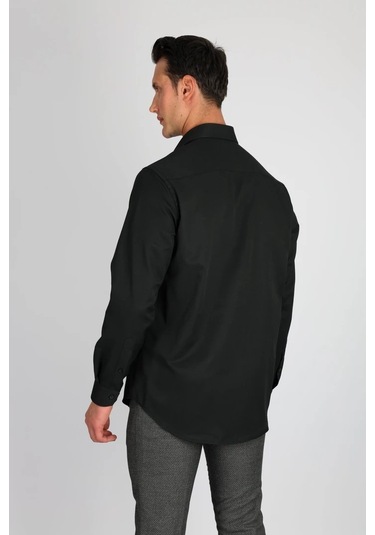 Lorenzo Mazzoli Gab R 500 Siyah Erkek Gömlek Siyah