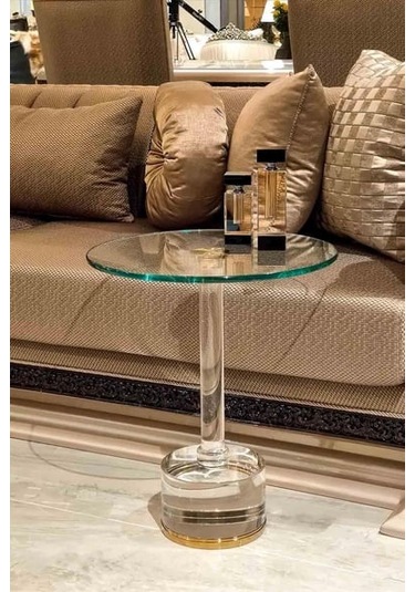 Dulda Akrilik Firuz Sehpa Şeffaf