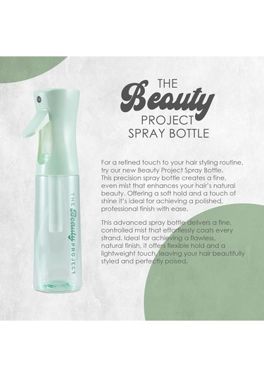 Saç İçin Püskürtme Şişesi Mister - Profesyonel Salonlar Ve Berberler Tarafından Güvenilir, Sürekli Adam, İnce Su Sisi, 10.1oz - Şeffaf Şişe Adaçayı