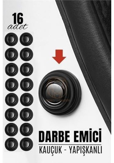 Modacar Kapı Bagaj Kaput Ses Darbe Emici Kauçuk Conta 16 Adet