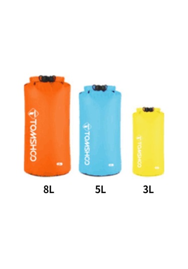 Tomshoo Su Geçirmez Kuru Çuval 5'li Paket Açık Hava Kampı İçin Hafif Su Geçirmez Depolama Kuru Çantalar 3l & 5l & 8l Çok Renkli