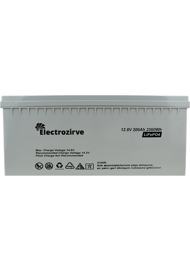 Electro Zirve 12.8v 200ah Lityum Akü Lifepo4