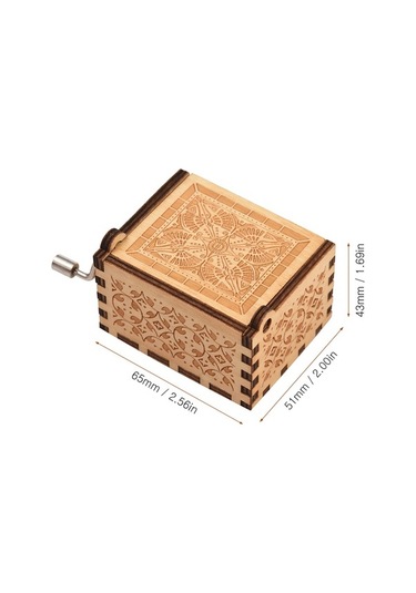 Ulzyvf Ahşap Klasik Müzik Kutusu - 'gülüşün İzinde' Melodili El Yapımı Hediye