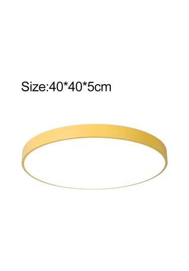 Macaron Yuvarlak Tavan Lambası, 3 Renkli Işık For 40cm Diğer Diğer