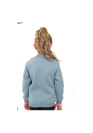 Toontoy Kız Çocuk Nakışlı Hırka Açık Mavi