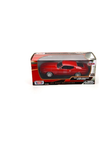 Motormax 1971 Ford Mustang Sportsroof 1/24 Kırmızı Model Araba